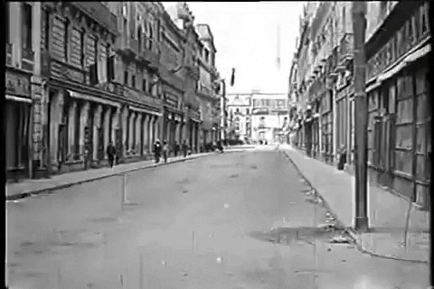 Gif of an empty street hinting that not having a competition isn't a good thing